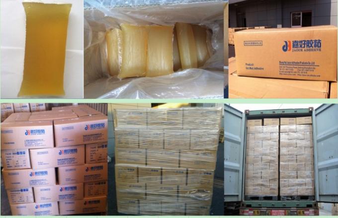 Yellow Blocks Hot Melt Adhesive For Self Adhesive Paper Stickers Labels 2