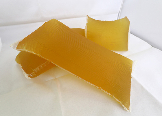 Etichette del corriere Fusione a caldo PSA Adesivo Buona collazione Giallo Colore trasparente