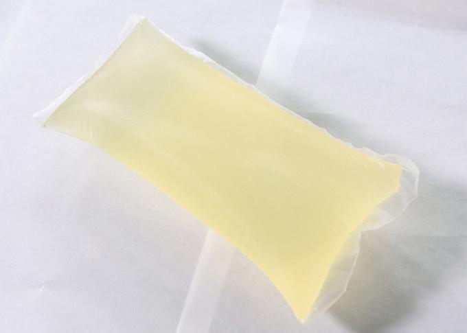 La gomma trasparente bianca dell'acqua ha basato l'adesivo caldo della colla della colata per i pannolini del bambino 0
